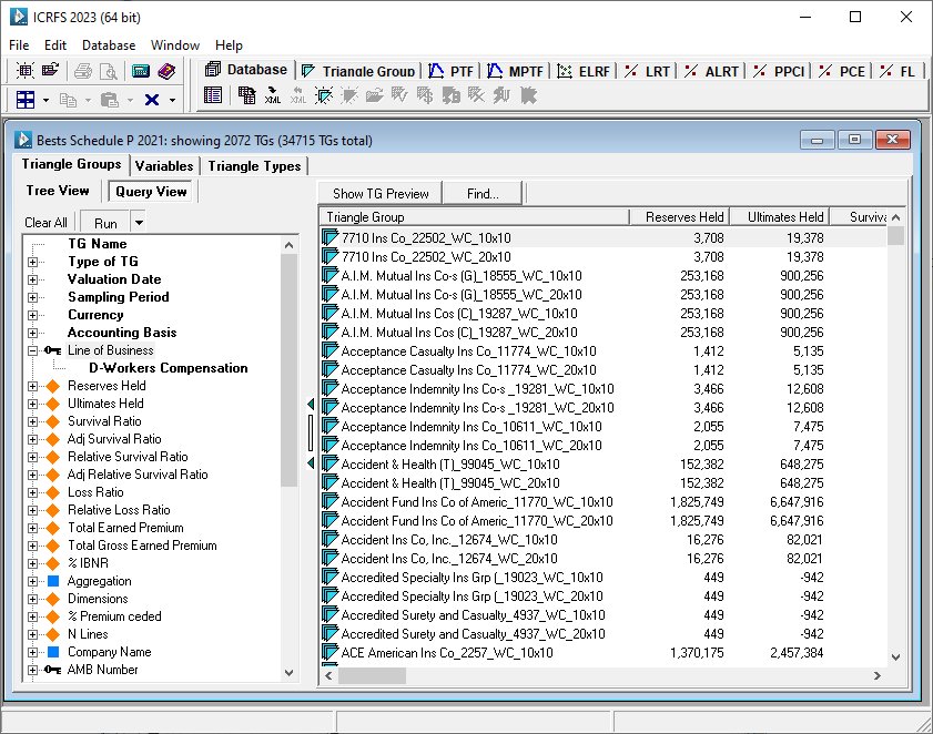 Navigation of triangle groups via tree view